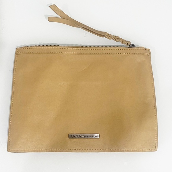 BCBGeneration The Starstruck Clutch Camel Studded Faux Leather - Picture 2 of 7